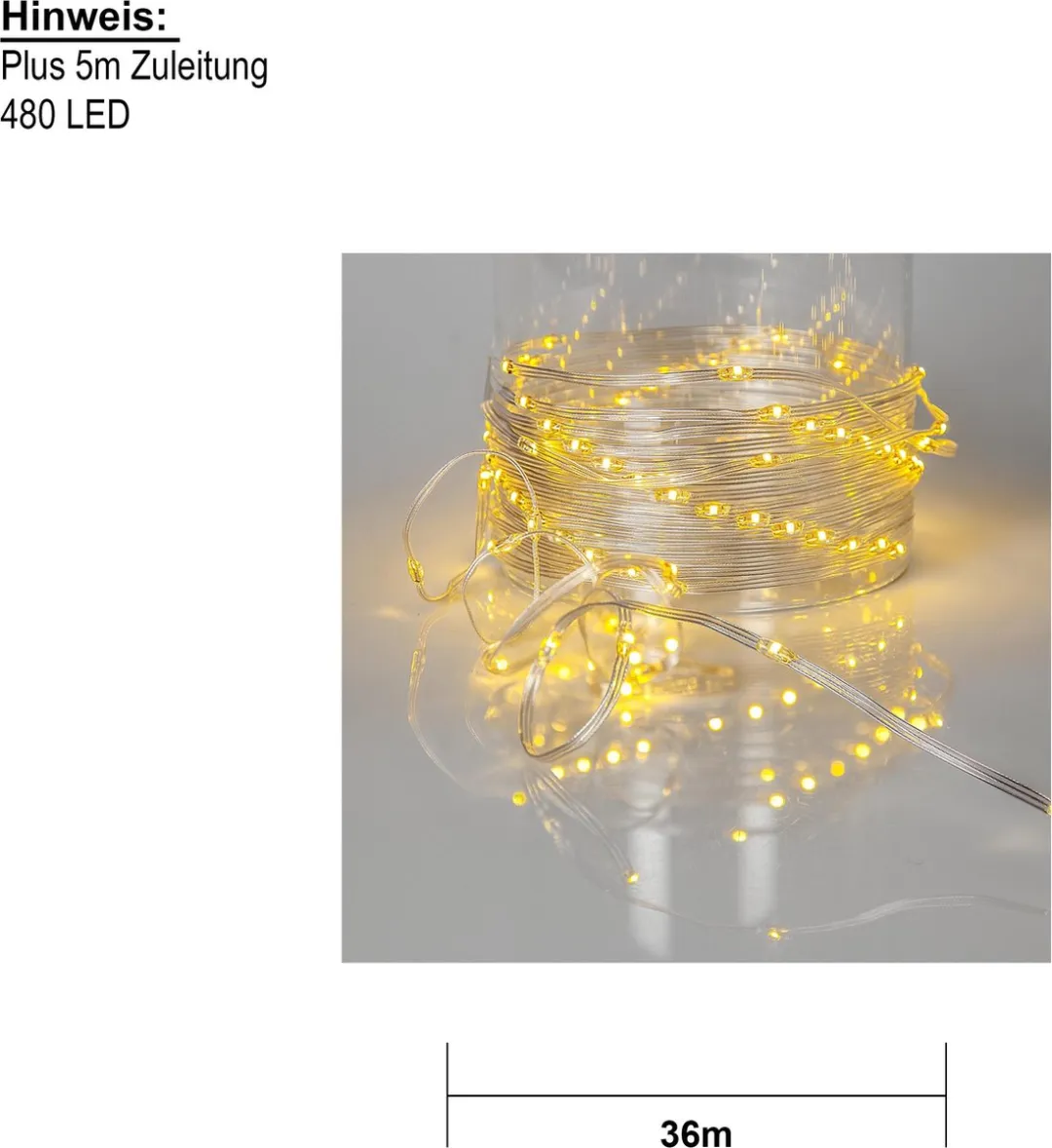 Star Trading LED Sprookjesverlichting Dew Drop Micro - Warm wit - 36m