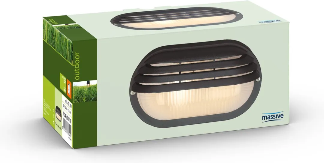 Philips Massive Wall Muurlamp - 1 Lichtpunt - Zwart