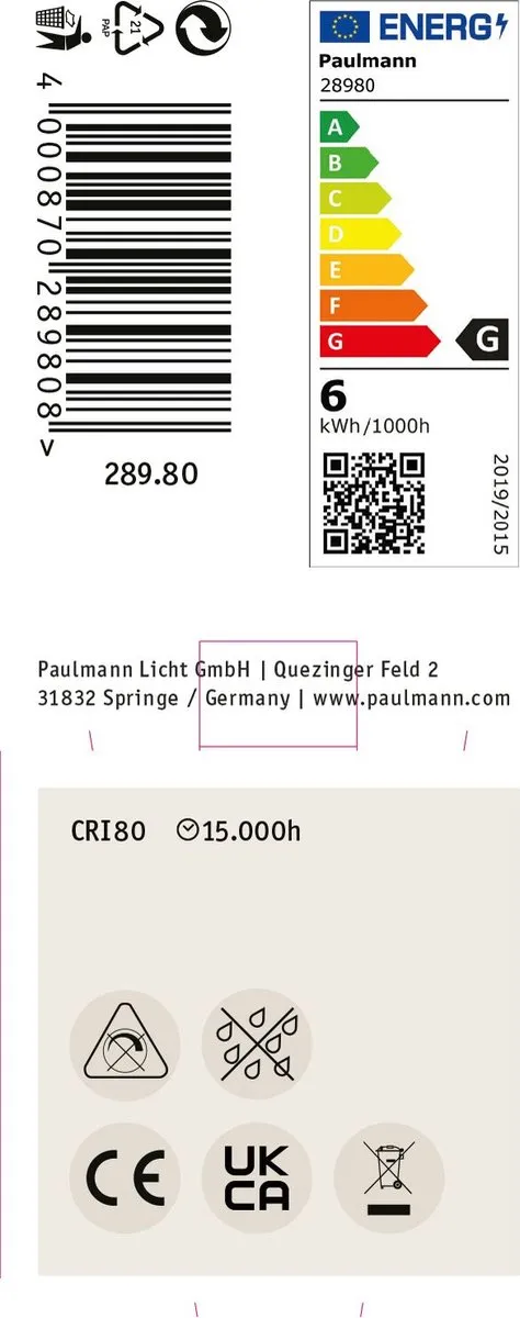 Paulmann LED Reflector GU5.3 6W 450lm 2700K - Chroom - afbeelding 6 van 6