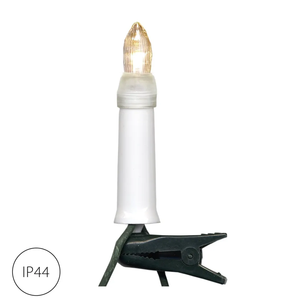 Star Trading Kerstboomkaarslichtketting Candle 16 Stuks - Wit