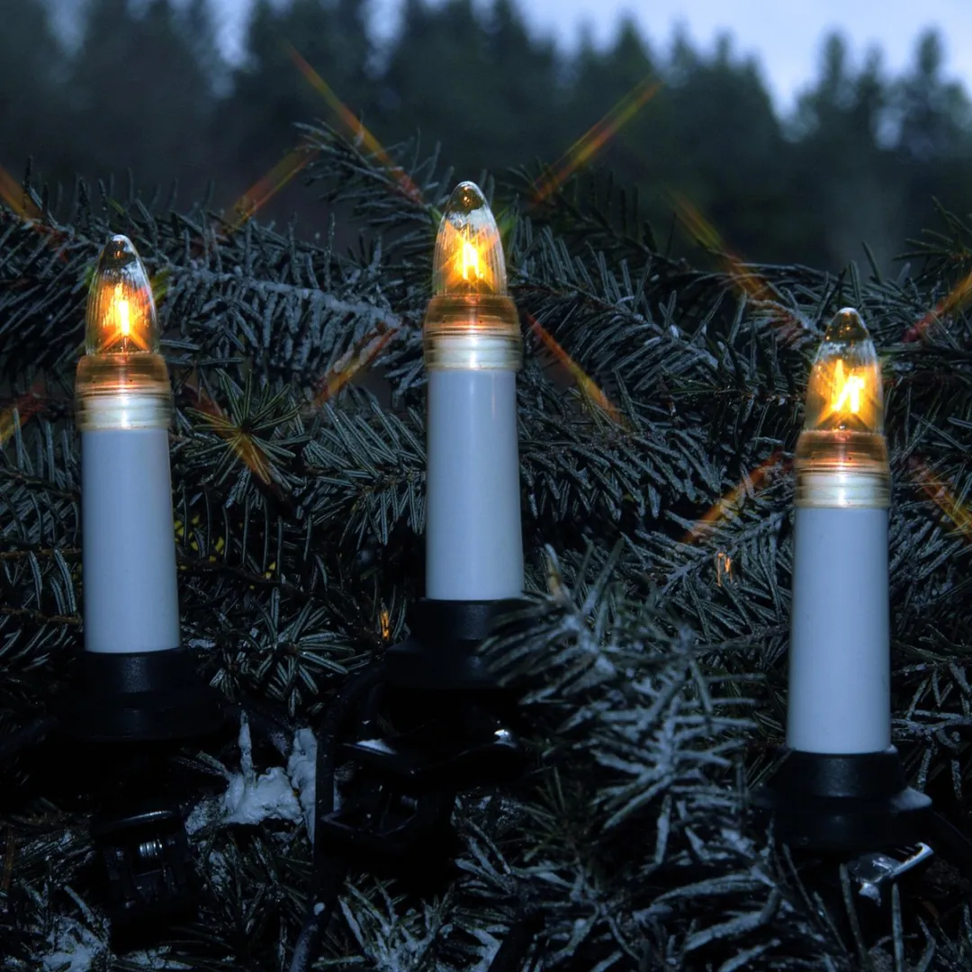 Star Trading Kerstboomkaarslichtketting Candle 16 Stuks - Wit
