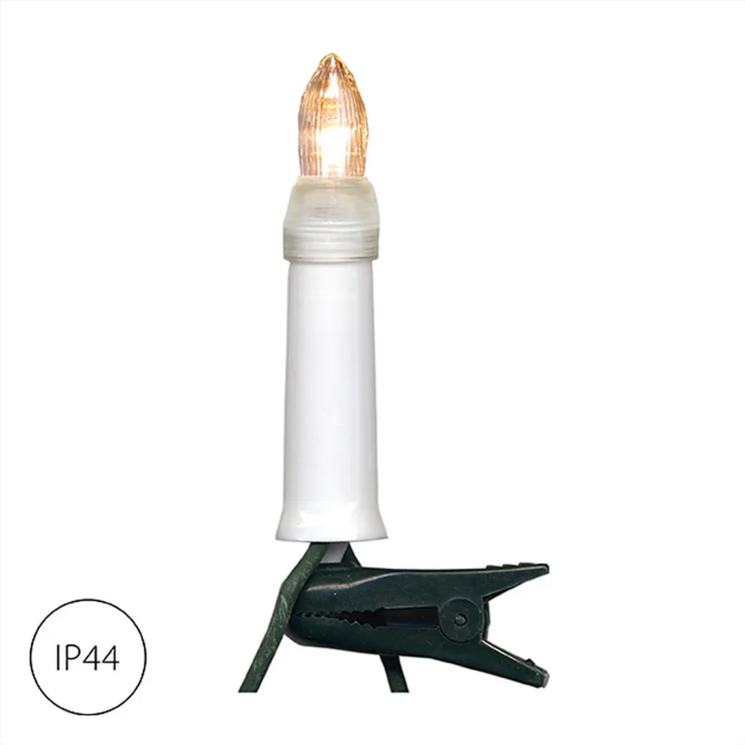 Star Trading Kerstboomkaarslichtketting Candle 16 Stuks - Wit
