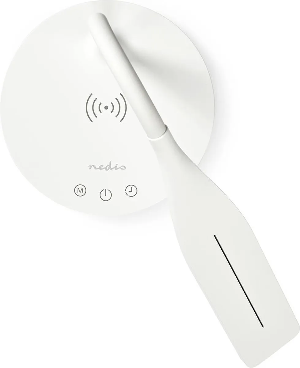 Nedis Bureaulamp Draadloze Oplader LED Touch Dimbaar Wit