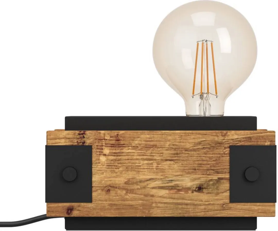 Eglo Layham Tafellamp E27 - Bruin/Zwart