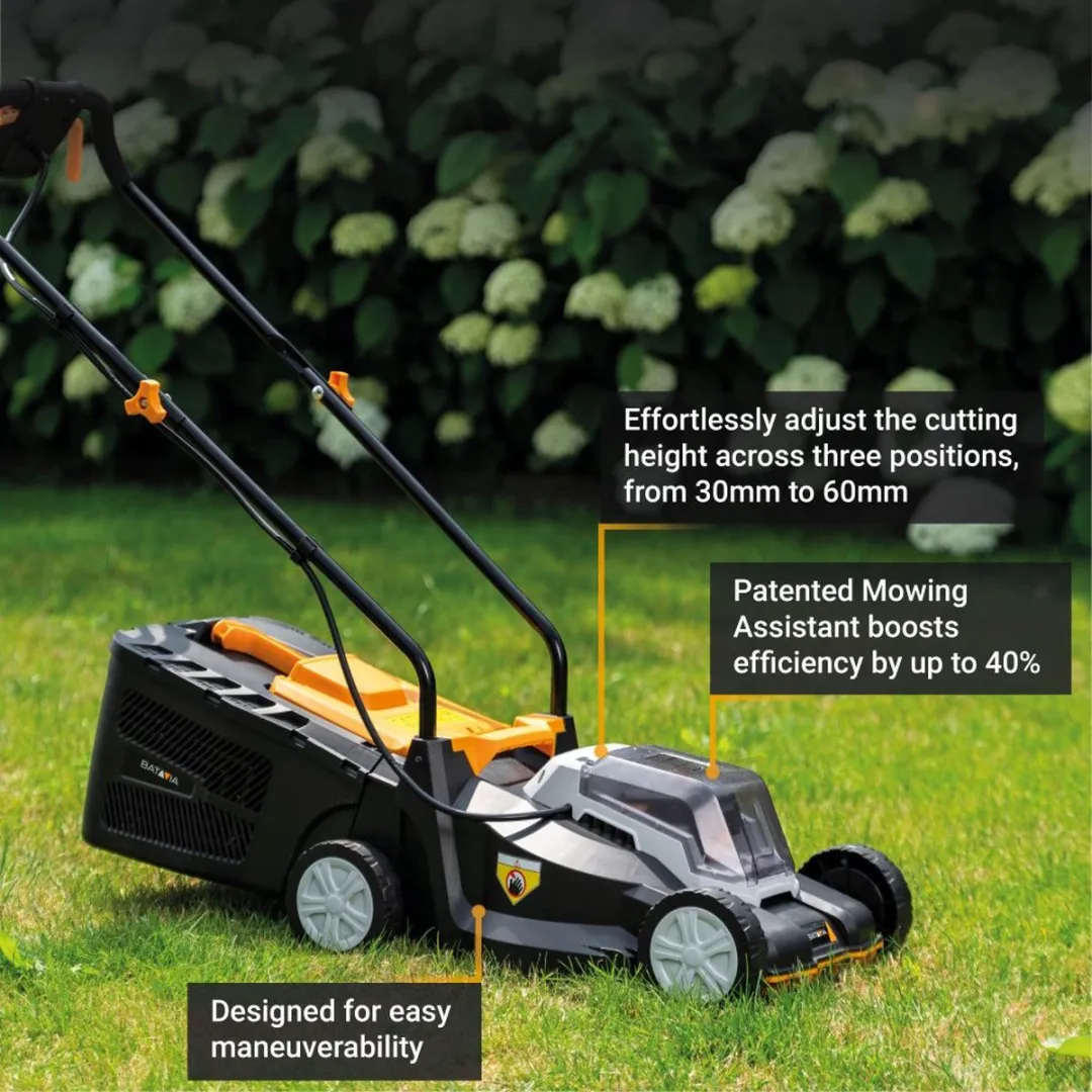 Batavia Accu Grasmaaier 32cm 18V - 25L Opvangbak - Opvouwbaar