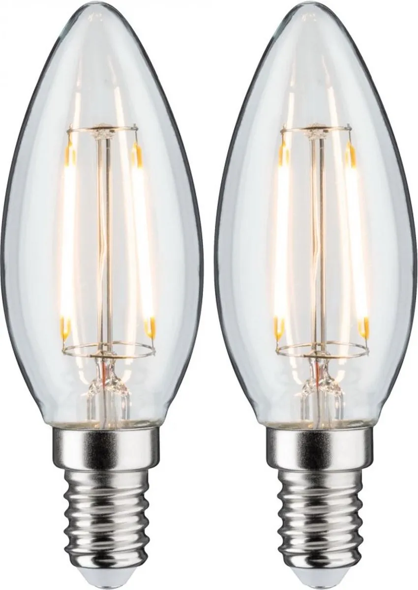 Paulmann Filament LED Kaars E14 2x2,7W 2x250lm - Warm wit - afbeelding 6 van 6