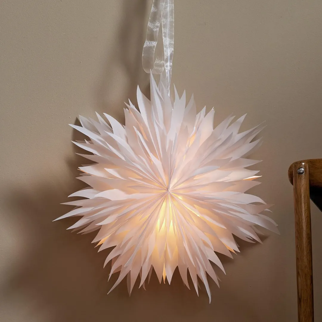 Star Trading Papieren Ster Dis 60cm - Wit Licht - afbeelding 4 van 6