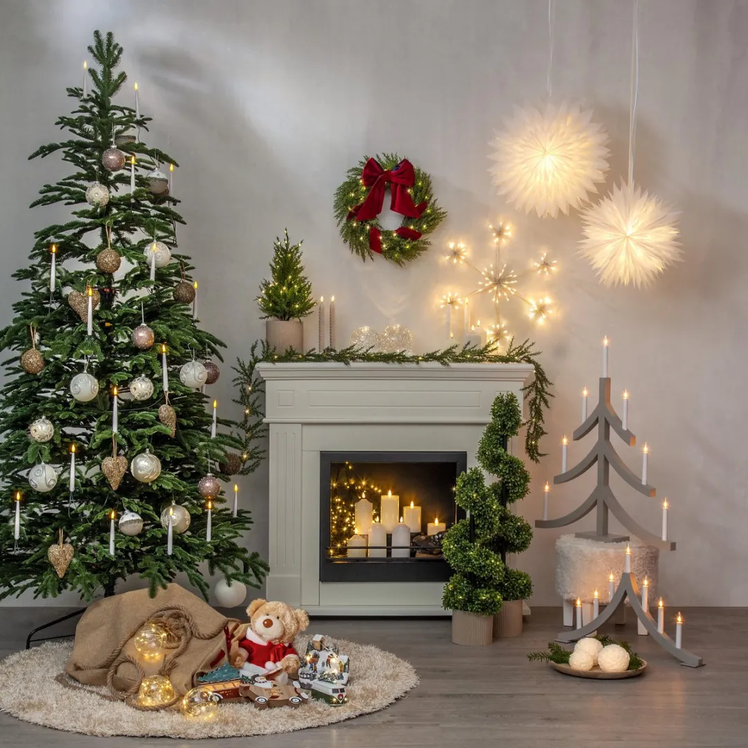 Star Trading Papieren Ster Dis 60cm - Wit Licht - afbeelding 6 van 6