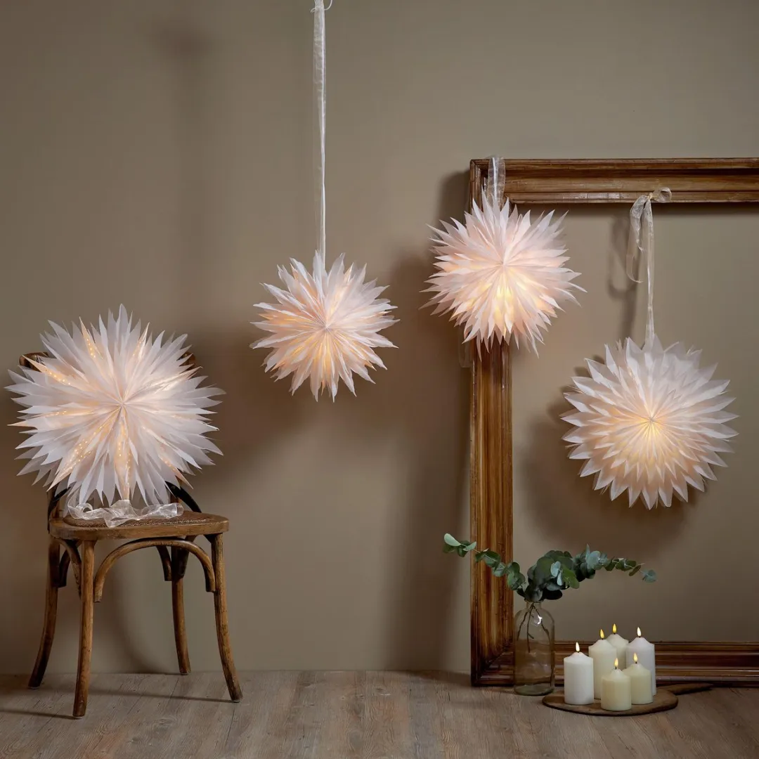 Star Trading Papieren Ster Dis 60cm - Wit Licht - afbeelding 5 van 6