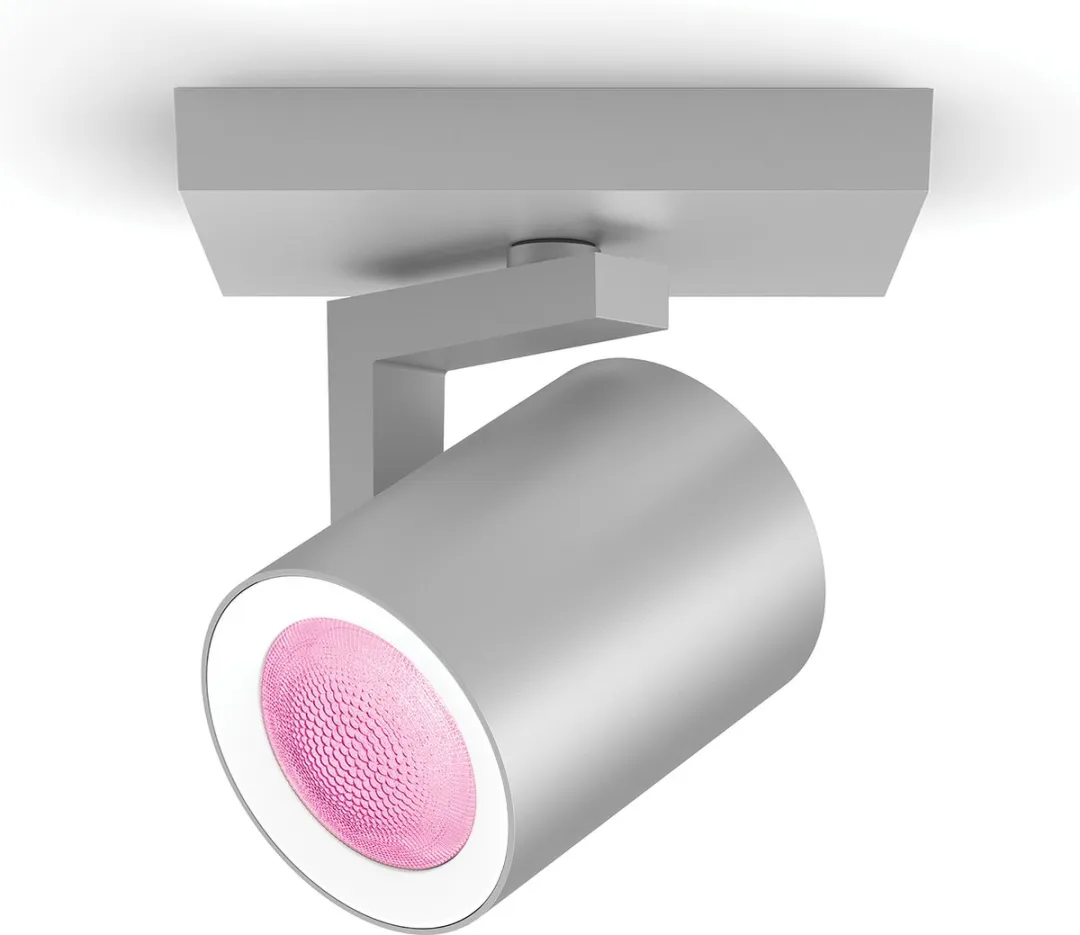 Philips Hue Argenta Opbouwspot GU10 RGBW - 5,7W - Zilver