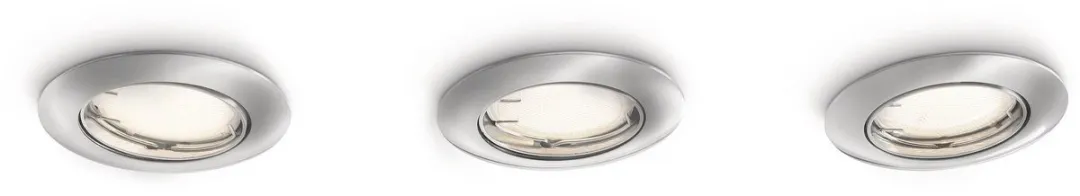 Philips Propus Inbouwspot Nikkel - 3x10W