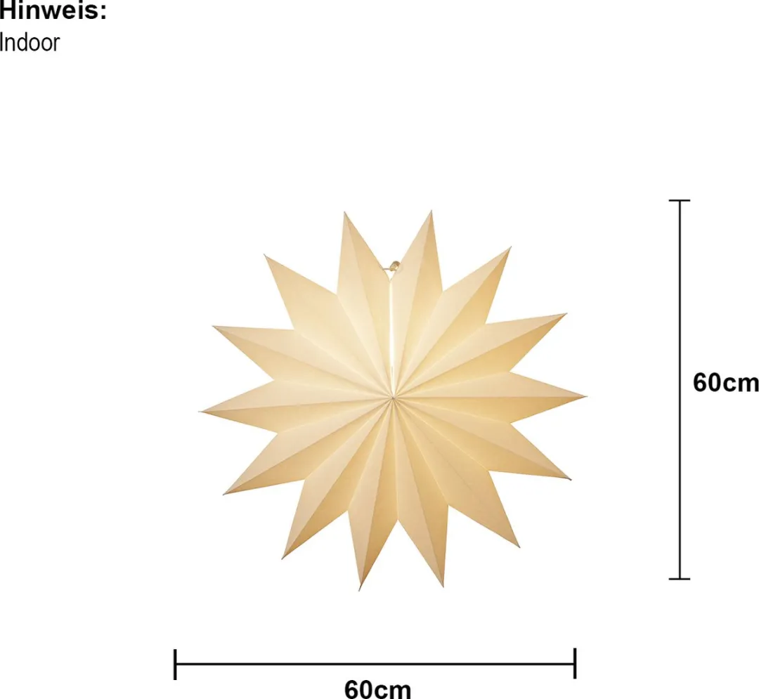 Star Trading Papieren Ster 14 Punten Wit 60cm
