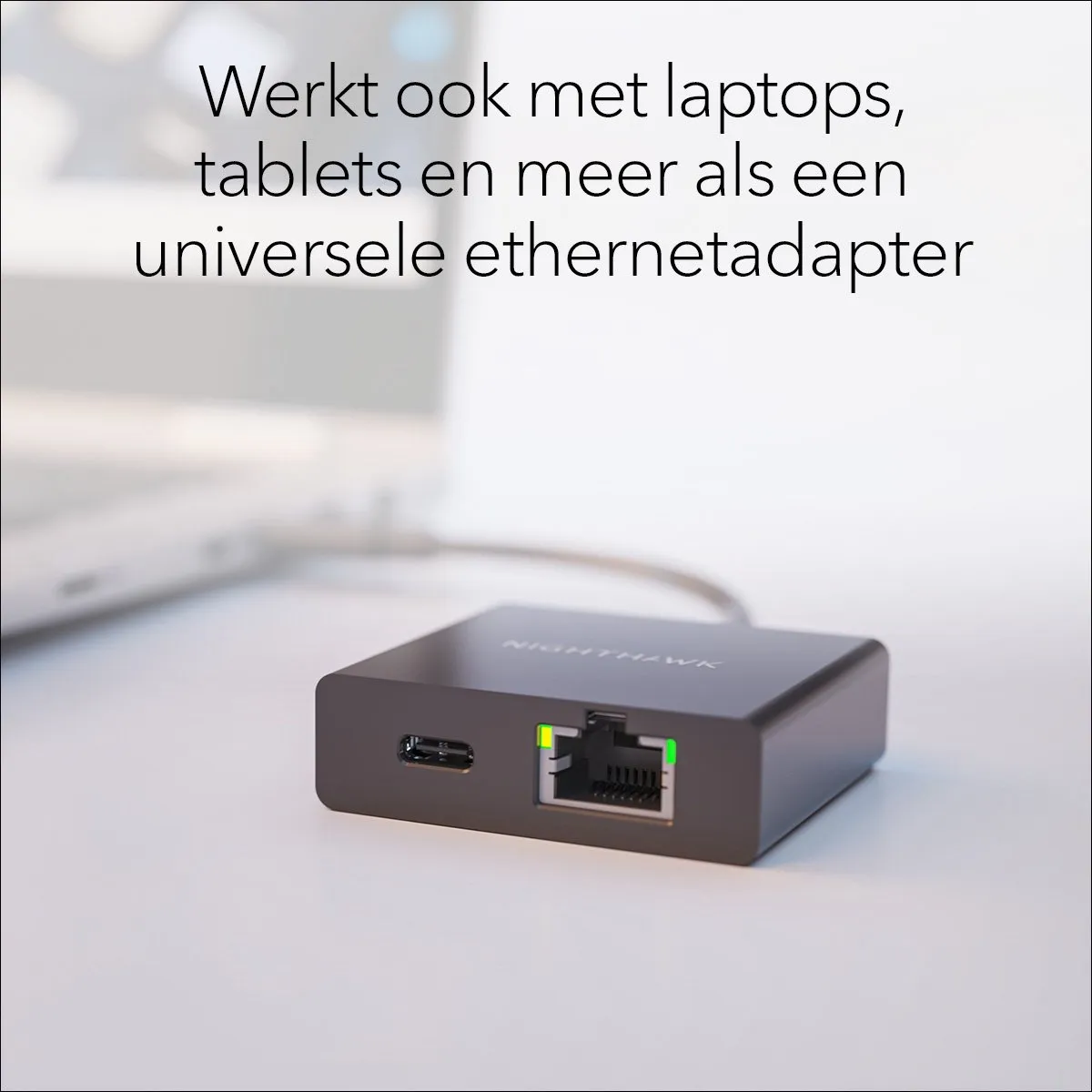 Netgear Nighthawk USB2ETH USB-C Ethernet Adapter - Zwart