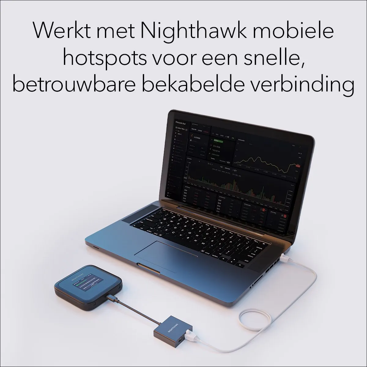 Netgear Nighthawk USB2ETH USB-C Ethernet Adapter - Zwart