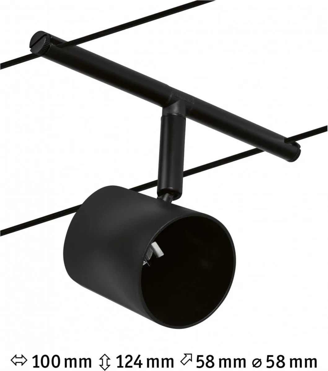 Paulmann Losse Spot Cup GU5.3 12V - Mat Zwart - afbeelding 6 van 6