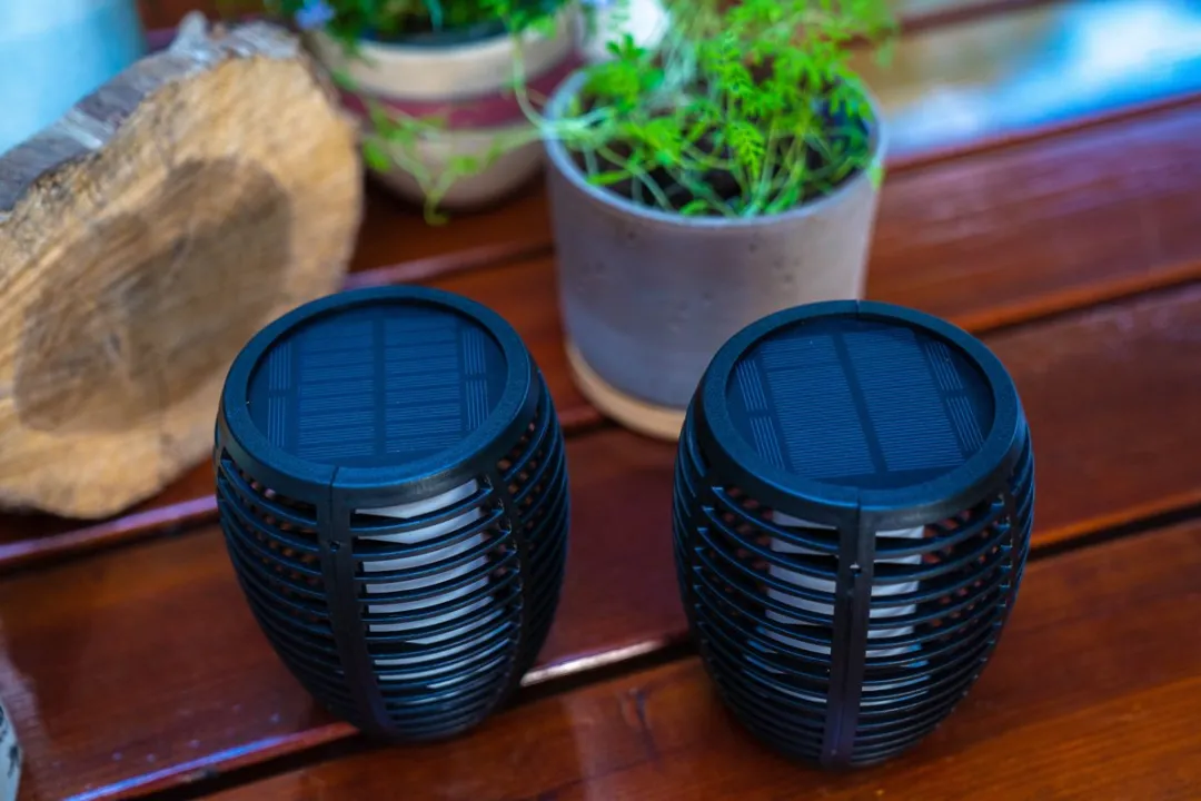 FlinQ Torch Solar Tuinfakkels - 2 Stuks - Zwart