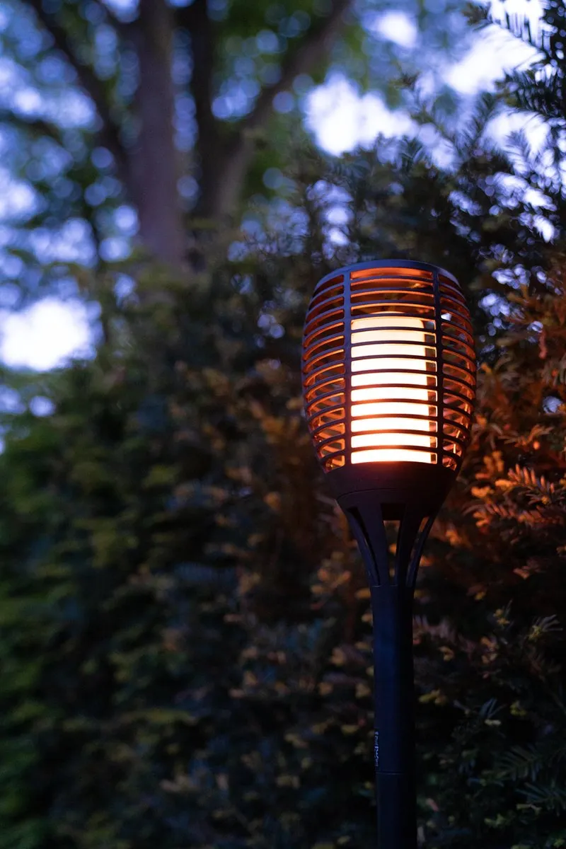 FlinQ Torch Solar Tuinfakkels - 2 Stuks - Zwart