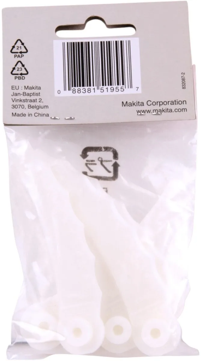 Makita 198851-4 Vervangingsmessen Snijkop 230mm - 4mm - 20 Stuks