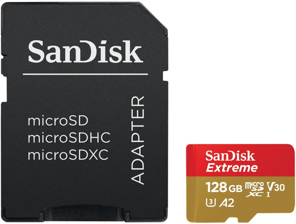SanDisk Extreme microSDXC SDSQXAA-128G-GN6AA 128GB - Class 10 UHS-I V30