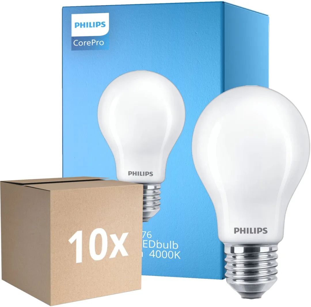 Philips Corepro LED E27 Peer Mat 7W - 10 Stuks