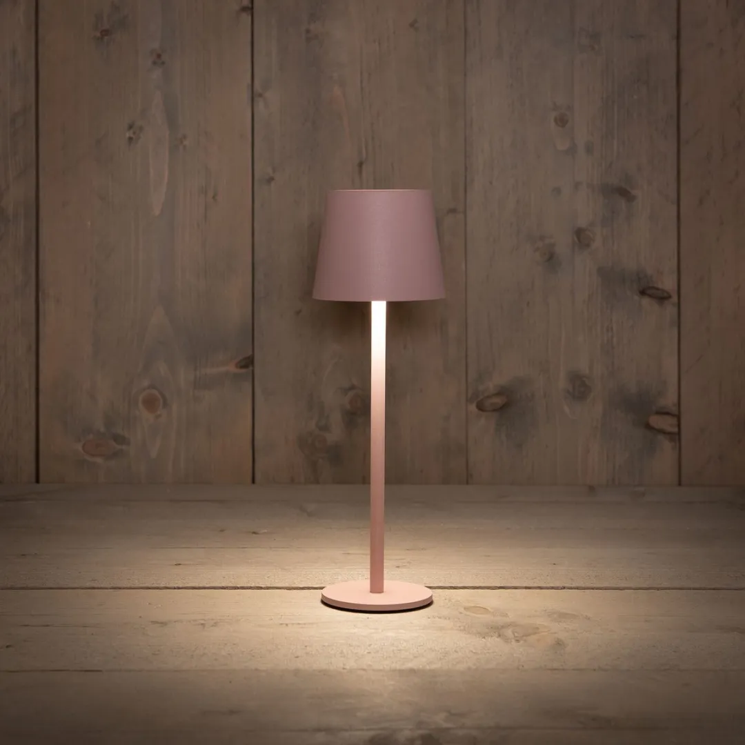 Anna's Collection Portable Tafellamp 9x26.5cm - Roze