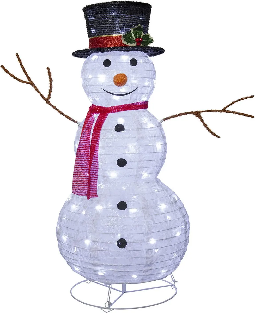 Star Trading Tecidy Sneeuwpop LED Buitenverlichting 90cm