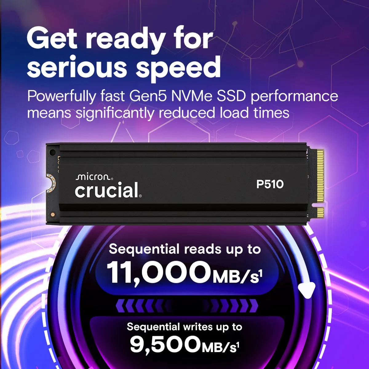 Crucial CT1000P510SSD5 SSD M.2 PCIe 5.0 1TB