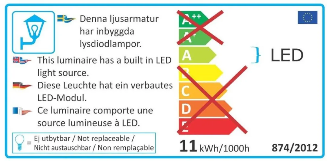 Konstsmide 7860-370 Buitenverlichting - 8W - 3000K - Antraciet
