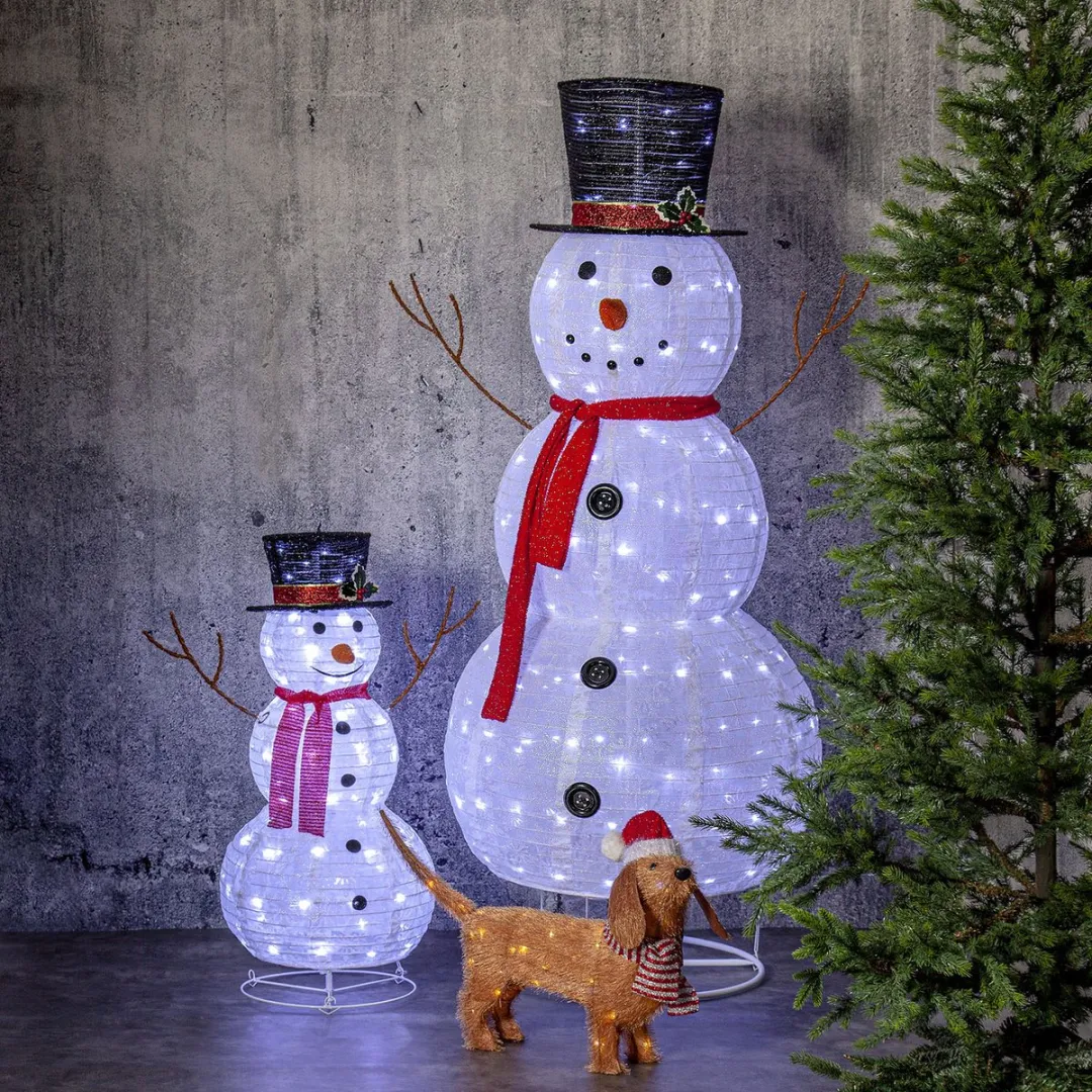 Star Trading Tecidy LED Sneeuwpop 180cm - Wit