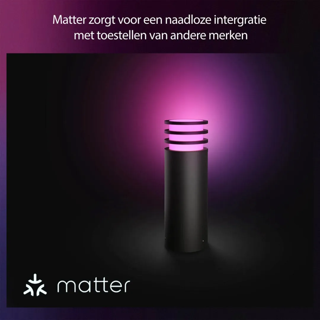 Philips Hue Lucca Sokkellamp - Antraciet 1100 Lumen - afbeelding 6 van 6