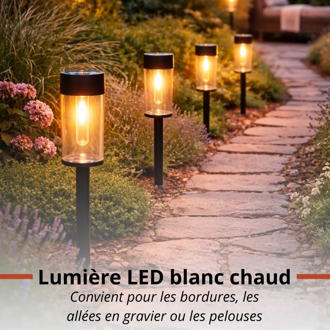 Grundig Solar Tuinverlichting Set - 2 Stuks - Zwart - afbeelding 6 van 6