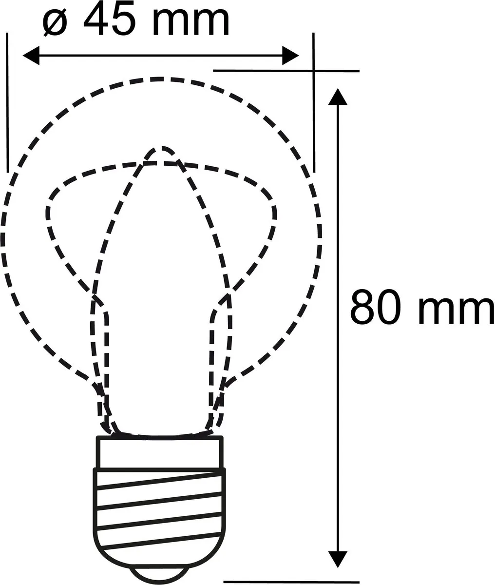 Paulmann Eco-Line LED Kogellamp 80mm 4W 840lm - 4000K