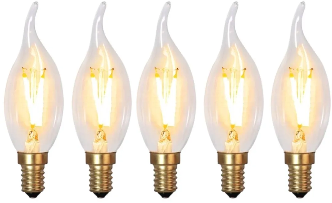 Star Trading Soft Glow Kaarslamp E14 0,5W - 5 Stuks