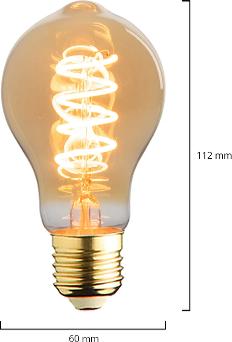 Lybardo E27 LED Lamp 10 Stuks - 3.5W 2000K Warmwit - Amber