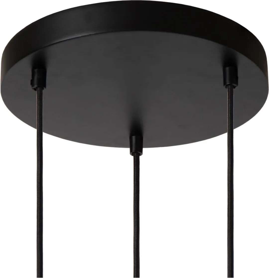 Lucide Filox Hanglamp Ø44,5cm 3xE27 - Zwart