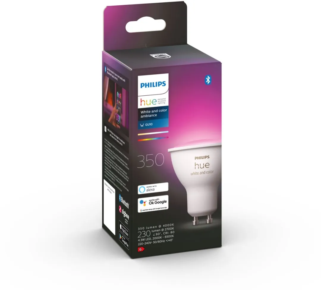 Philips Hue GU10 Spot RGBW 5,7W - Bluetooth