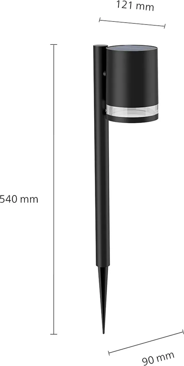 Philips Fyce Sokkellamp - 1.5W - Zwart