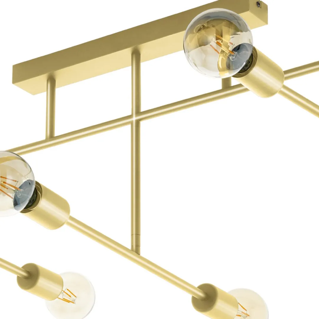 Eglo Belsiana Plafondlamp 118cm - 8 Lichtpunten - Goud