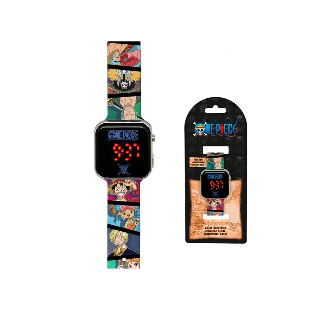 Disney One Piece LED-Klok Veelkleurig