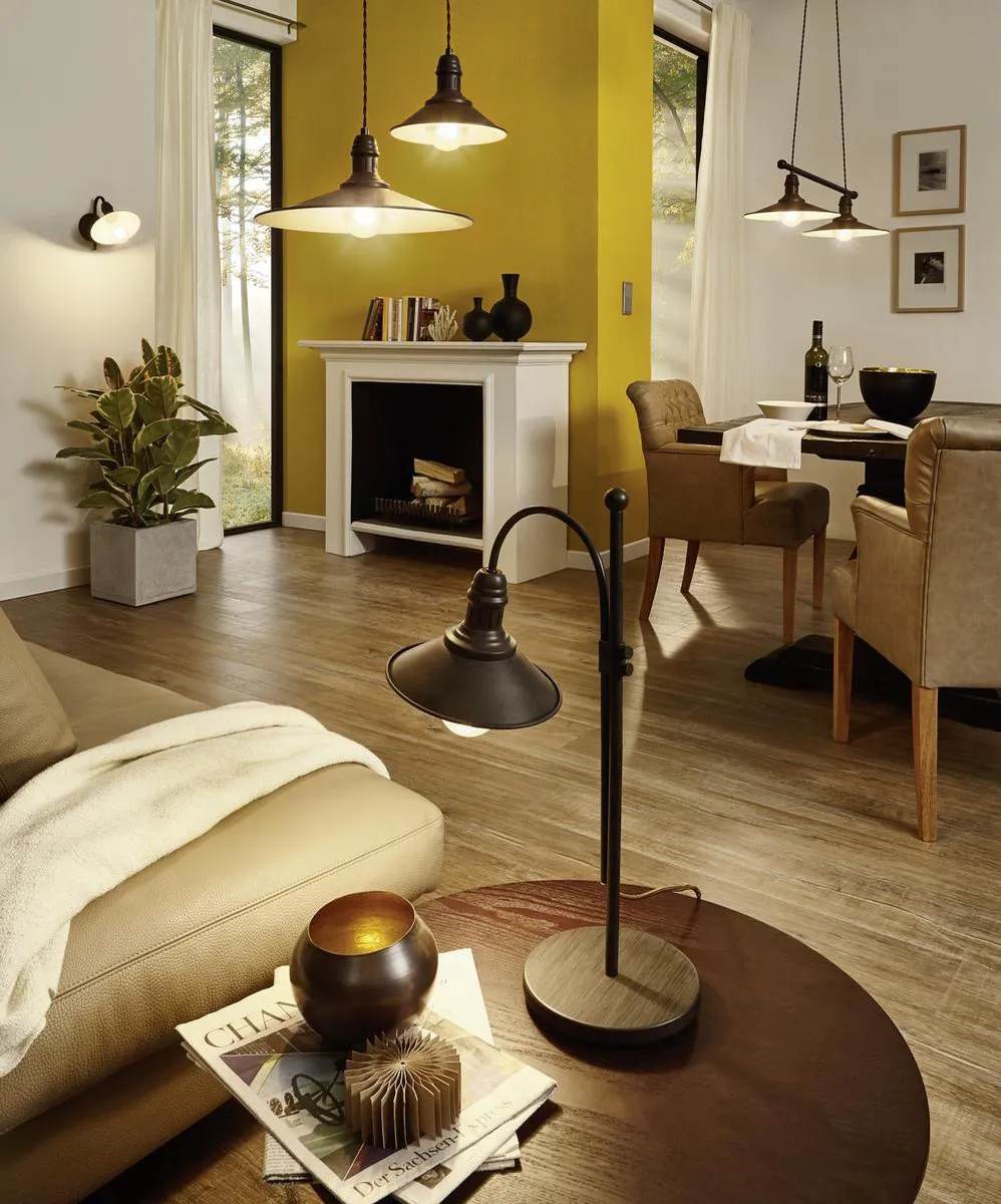 Eglo Stockbury Wandlamp Antiek Bruin - afbeelding 6 van 6