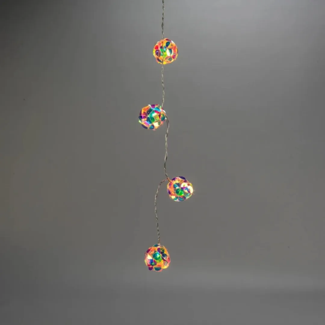 Konstsmide 3D Diamant Lichtketting 10 Stuks Warmwit 1,5m - IP44