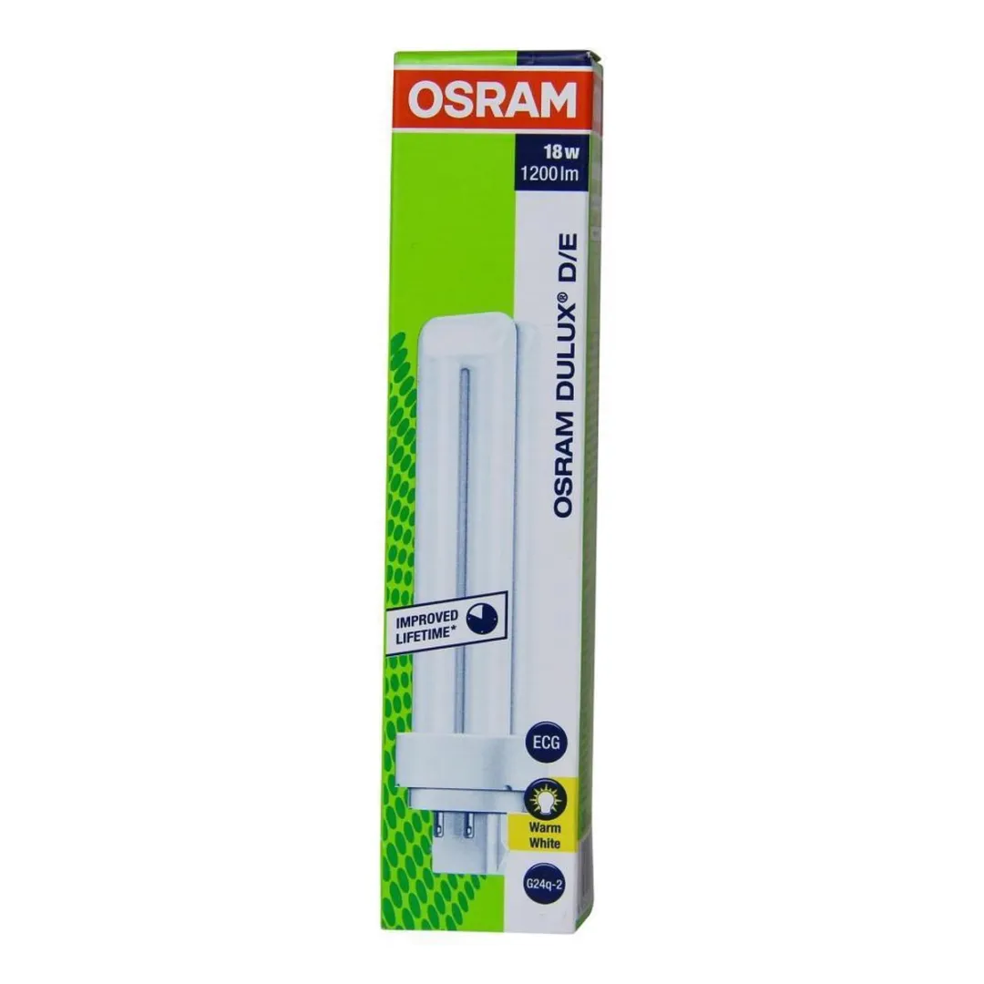 Osram Dulux D/E 18W Warm Wit - 4-Pin - Mat