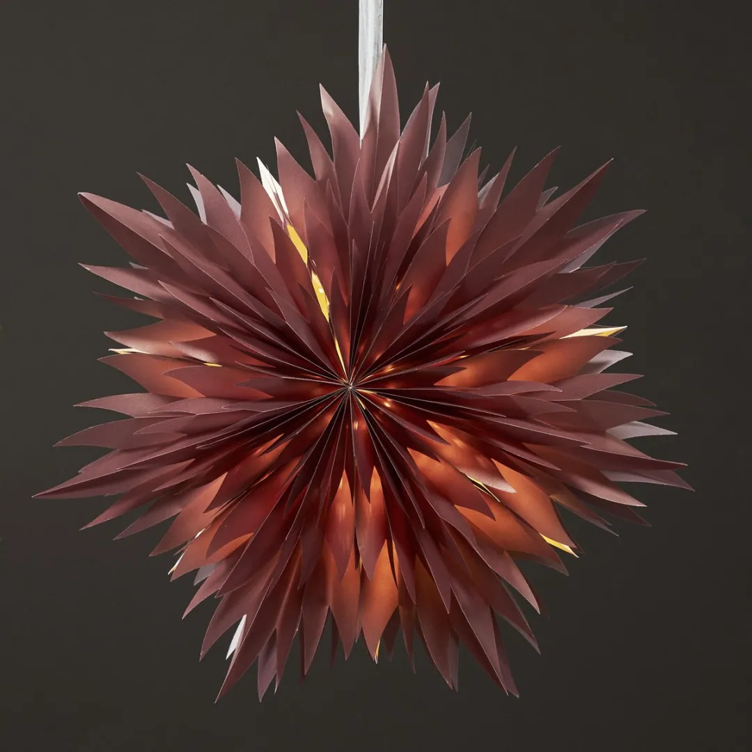 Star Trading Papieren Ster Dis - 45cm - Donkerrood