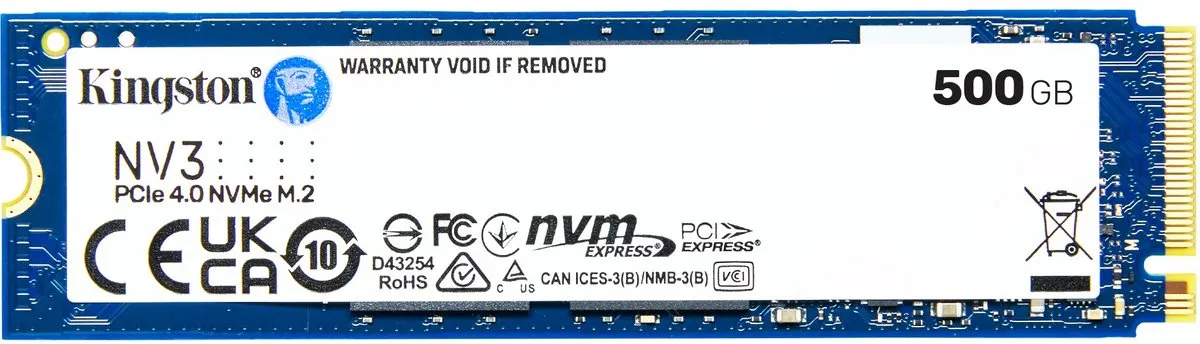 Kingston NV3 SNV3S/500G SSD 500GB - Blauw