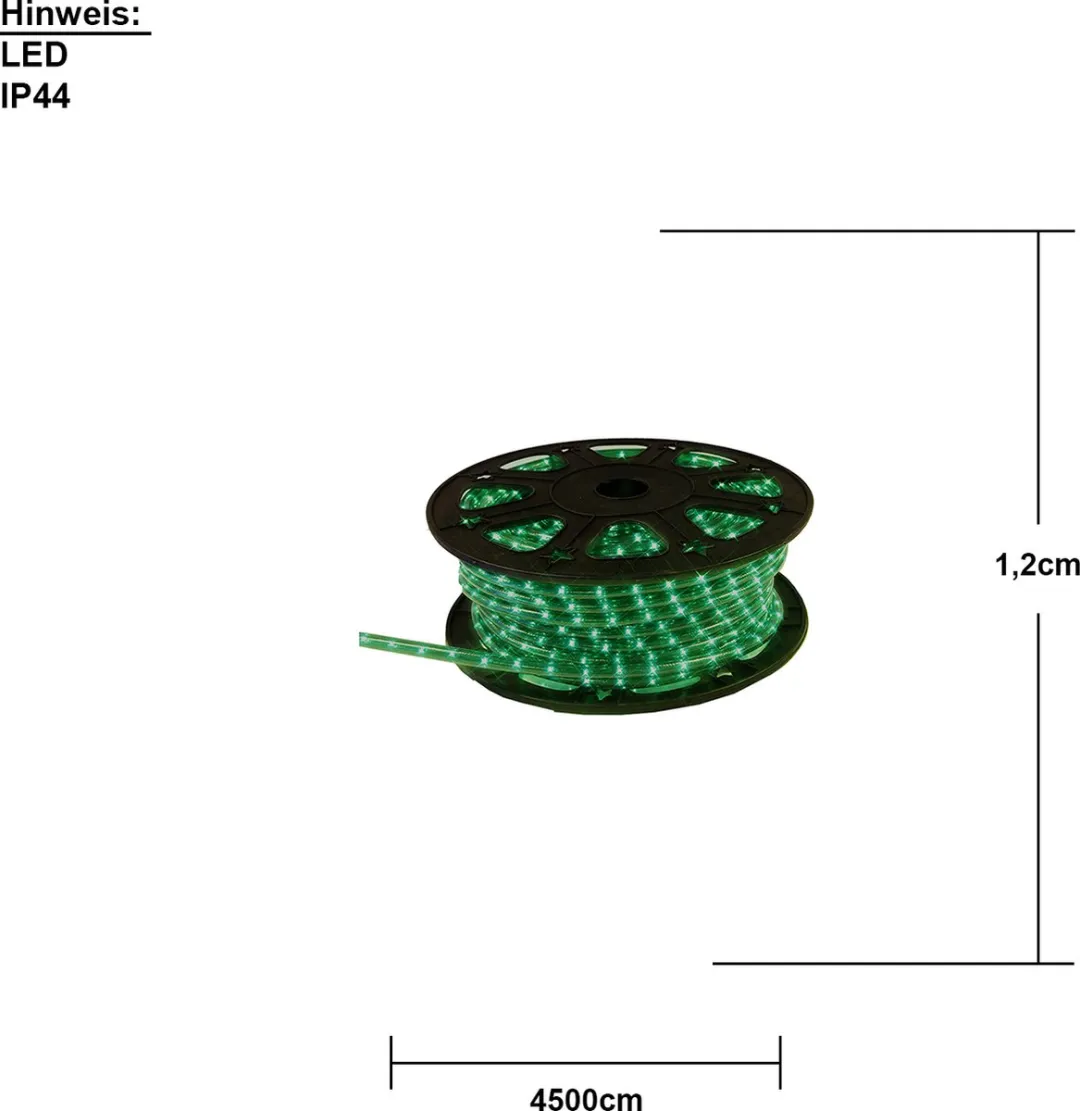Star Trading Ropelight Micro Reel LED Koordlamp Groen - 45m