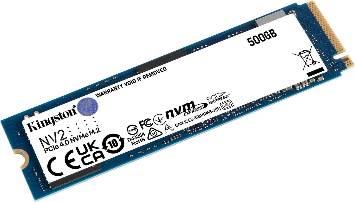 Kingston NV2 Gen4x5 500GB NVMe SSD