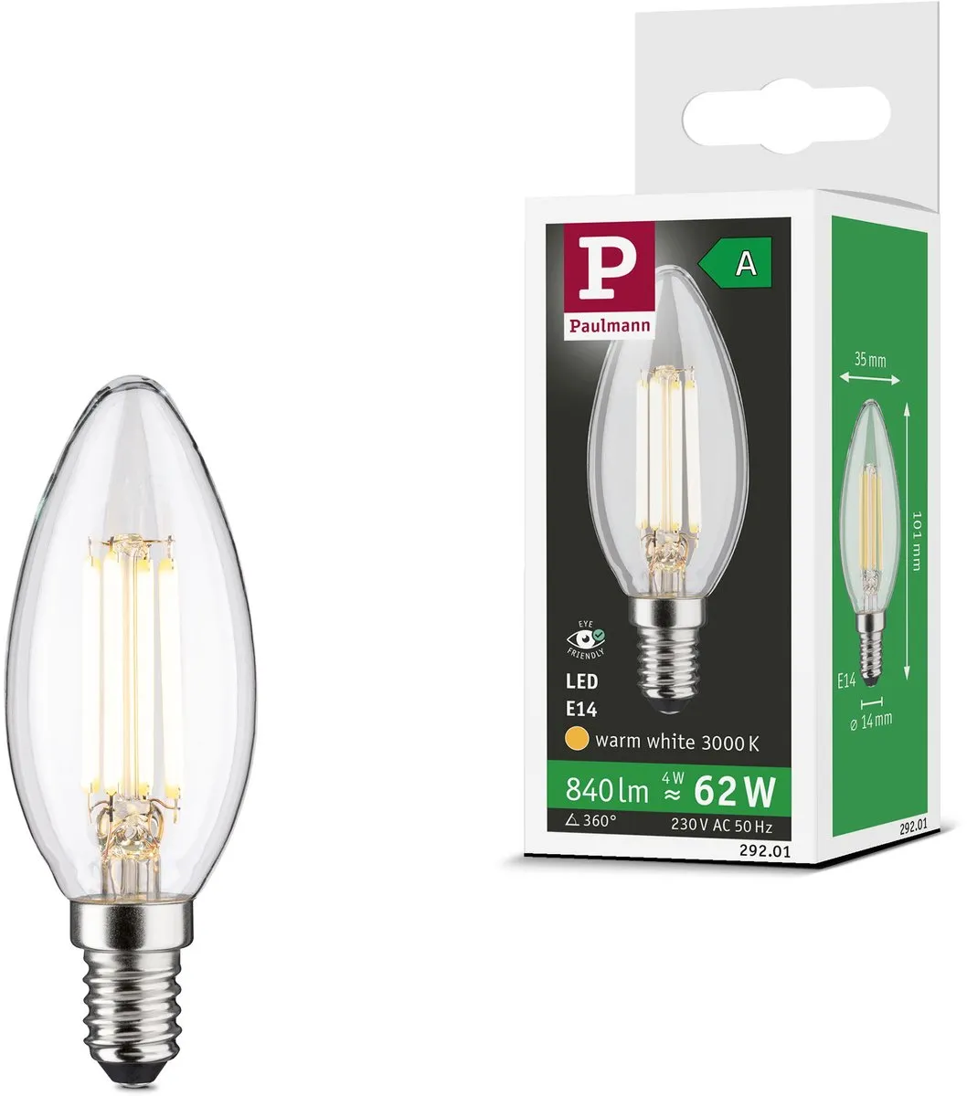 Paulmann Eco-Line LED Kaars E14 4W 840lm