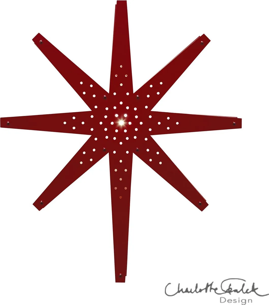 Star Trading Houten Ster Hanglamp Tall 70cm