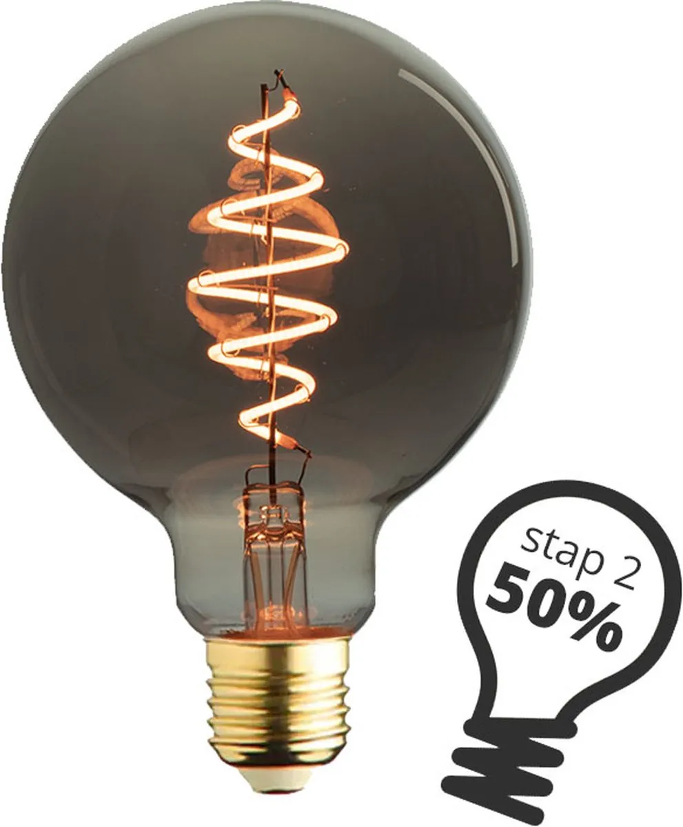 Lybardo E27 LED Rookglas 3-pack - 6W - 1800K