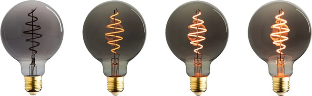 Lybardo E27 LED Rookglas 3-pack - 6W - 1800K